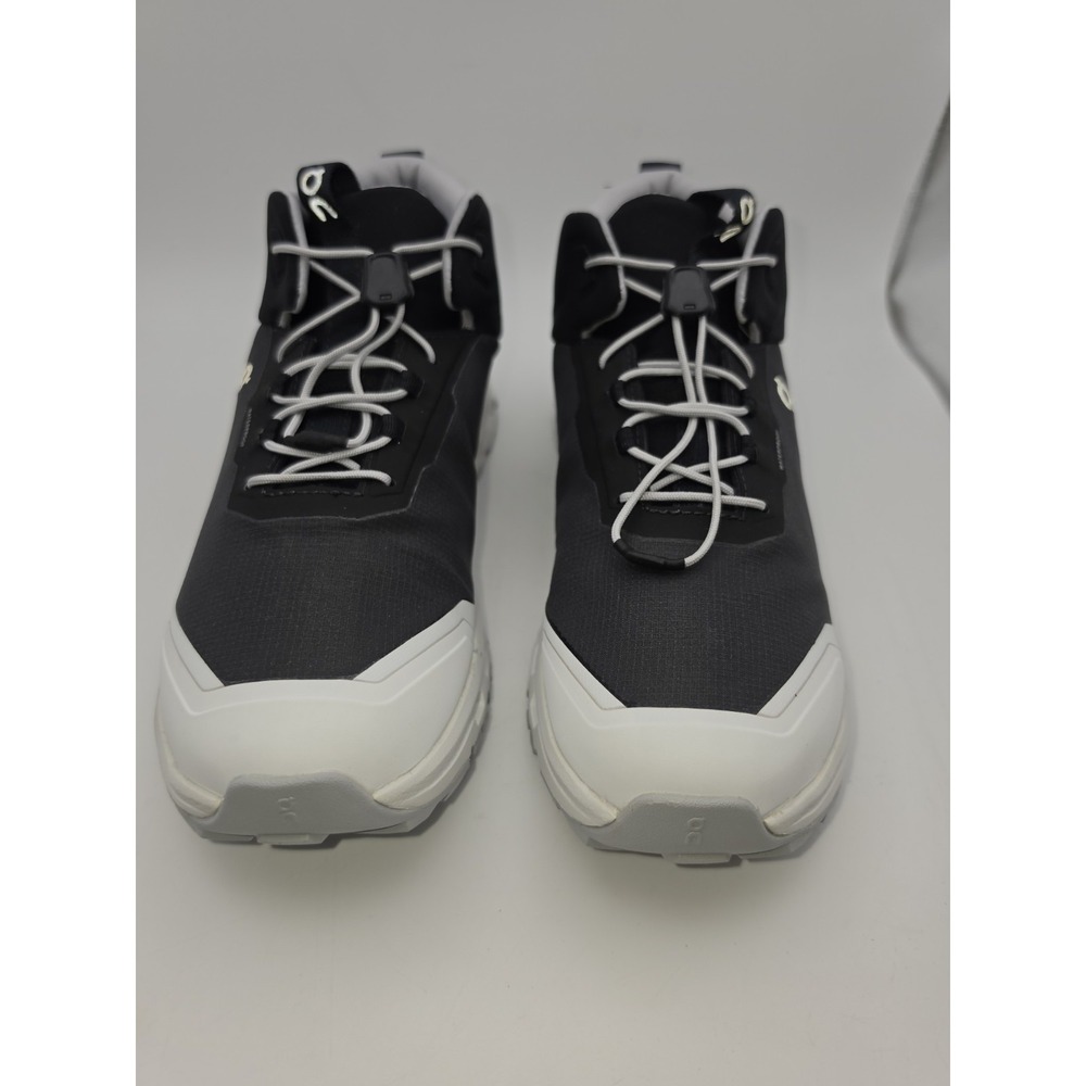 On Youth  Cloudhero Mid Waterproof Hiking Boots  Black & White Size 6.5